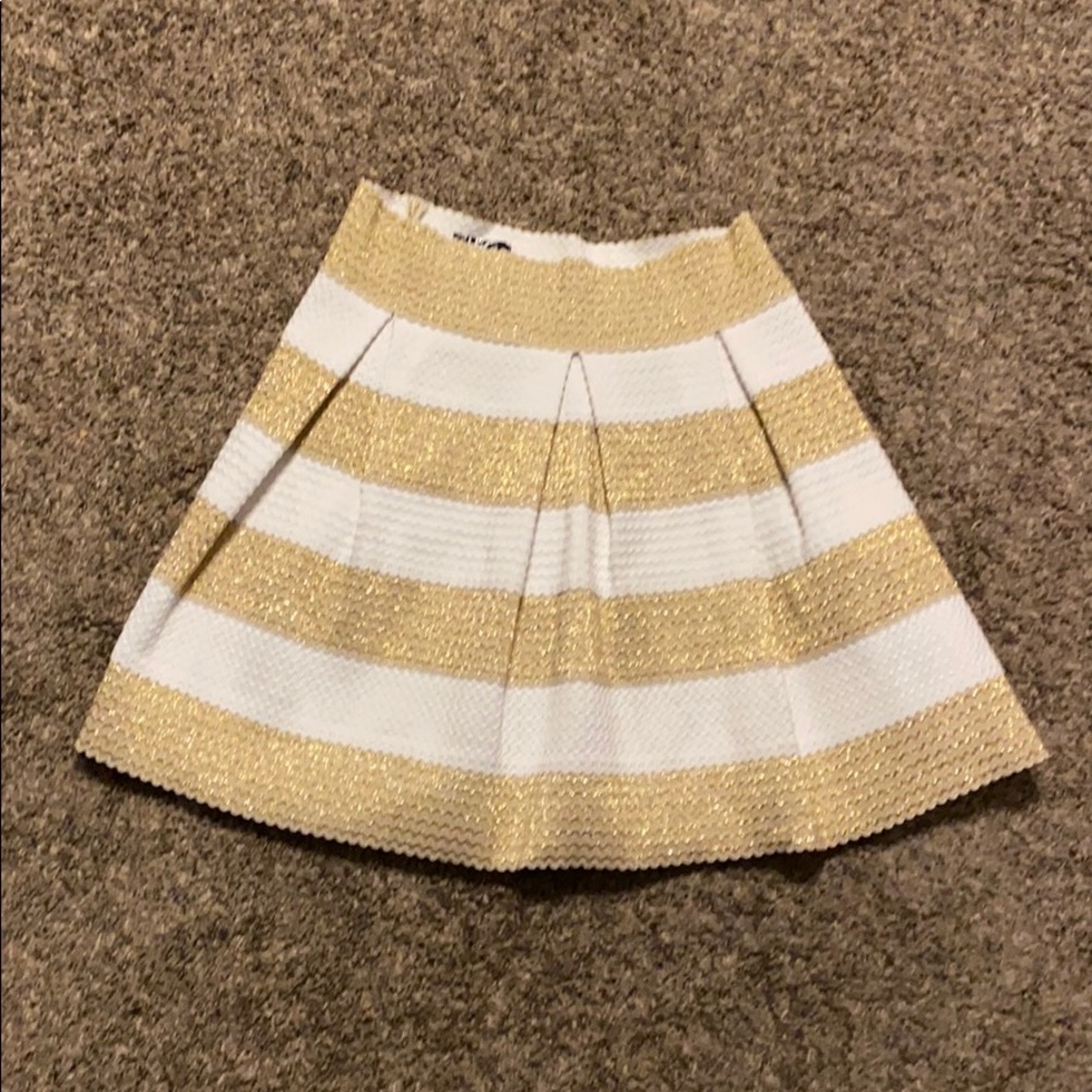 White and Gold Skirt